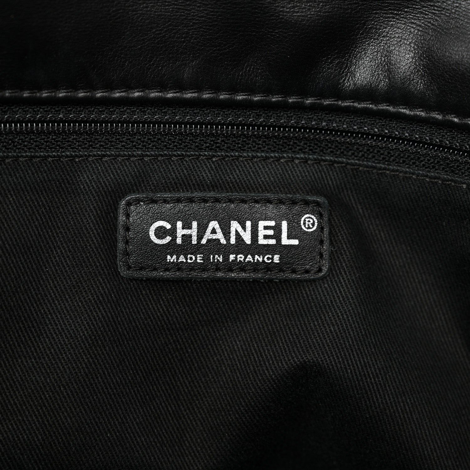Chanel Calfskin Stitched Large Expandable Flap Bag Black 6 of 11