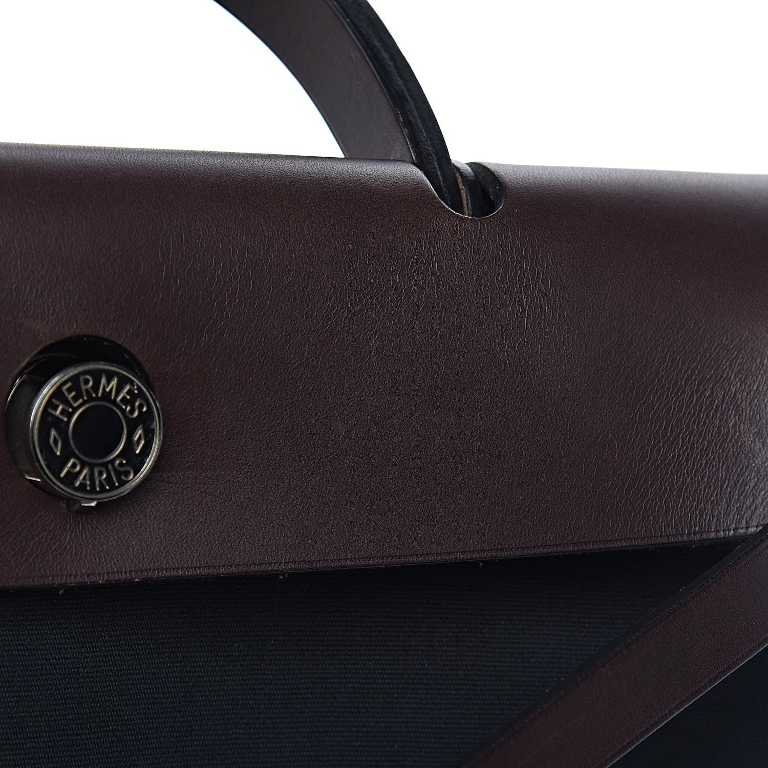 Hermes Toile Vache Hunter Herbag Zip 31 PM Black Ebene 14 of 18