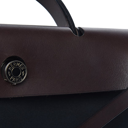 Hermes Toile Vache Hunter Herbag Zip 31 PM Black Ebene 14 of 18