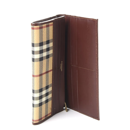 Burberry Haymarket Check Continental Wallet Brown 5 of 13