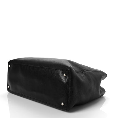 Chanel Calfskin Cerf Executive Shopper Tote Black 9 of 10