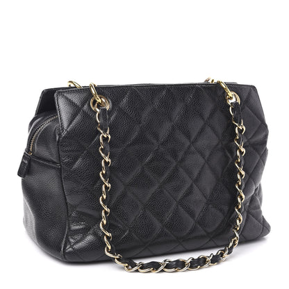 Chanel Caviar Quilted Petit Timeless Tote PTT Black 3 of 12