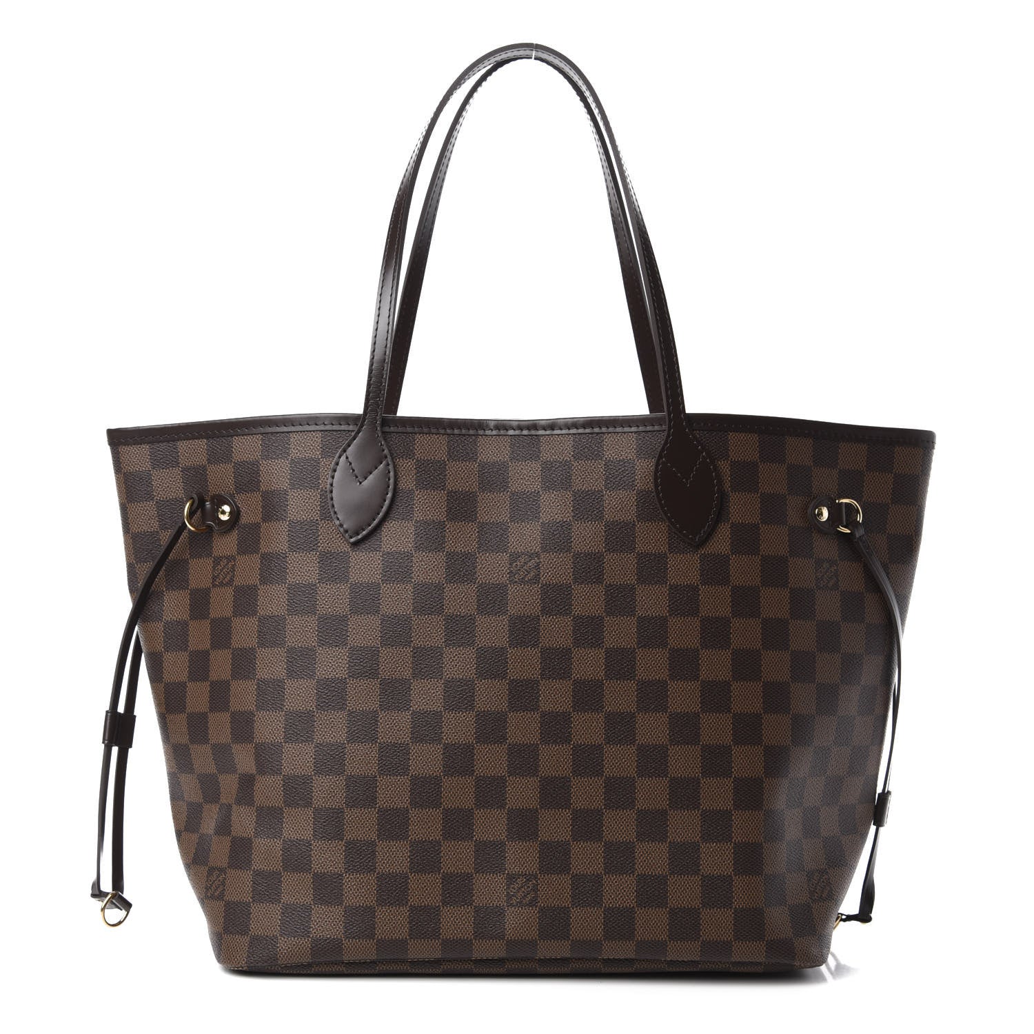 Louis Vuitton Damier Ebene Neo Neverfull MM Rose Ballerine 1 of 10