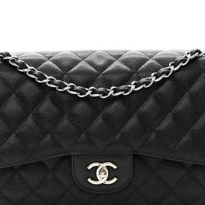 Chanel Caviar Quilted Jumbo Double Flap Black 8 of 12