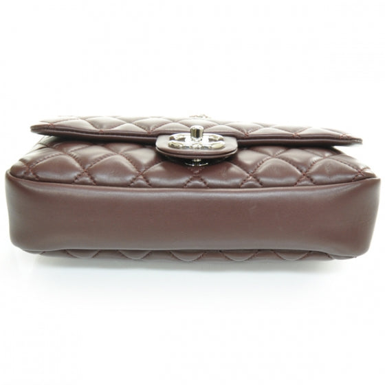 Lambskin Medium Coco Rain Flap Bordeaux