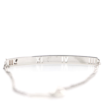 Tiffany Sterling Silver Atlas Bar Pierced Bracelet 7 of 7