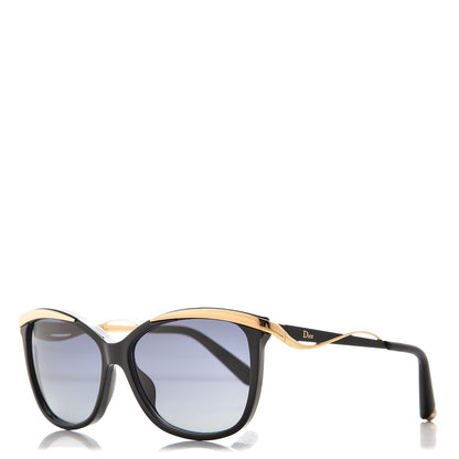 Christian Dior MetalEyes 2 Sunglasses Black Gold 1 of 9