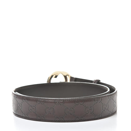 Gucci Guccissima Interlocking G 40mm Belt 90 36 Chocolate 3 of 6