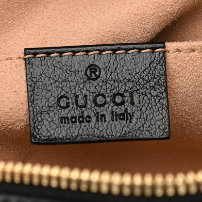 Gucci Monogram Matelasse Diagonal Small GG Marmont Chain Shoulder Bag Beige Black 6 of 10