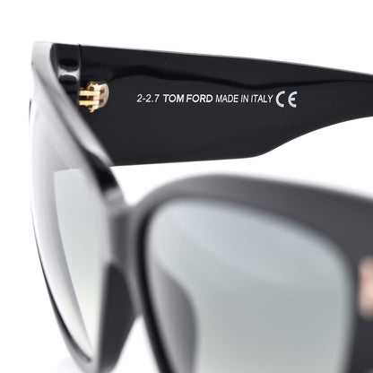 Tom Ford Acetate Anoushka Cat Eye Sunglasses TF371 Black 6 of 7