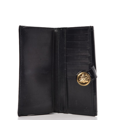 Gucci Patent Hysteria Continental Wallet Black 5 of 11