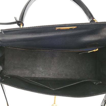 Hermes Box Kelly Retourne 28 Indigo 5 of 20