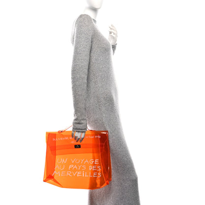 Hermes Vinyl Souvenir De L'Exposition Kelly Orange 2 of 9