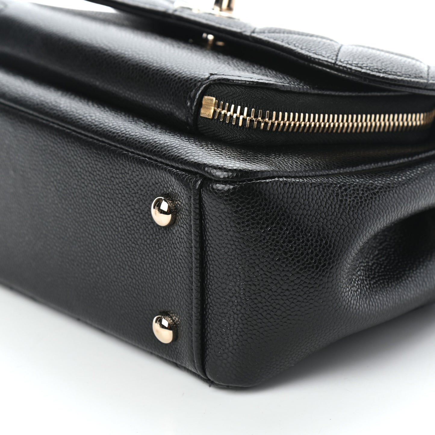 Caviar Quilted Small Business Affinity Flap Black