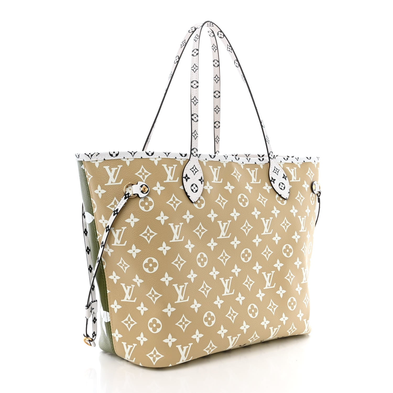 Louis Vuitton Monogram Giant Neverfull MM Kaki 4 of 12