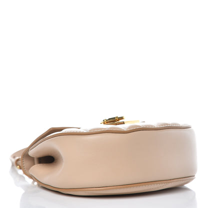 Chloe Calfskin Quilted Mini Drew Bijou Shoulder Bag Pearl Beige 4 of 9