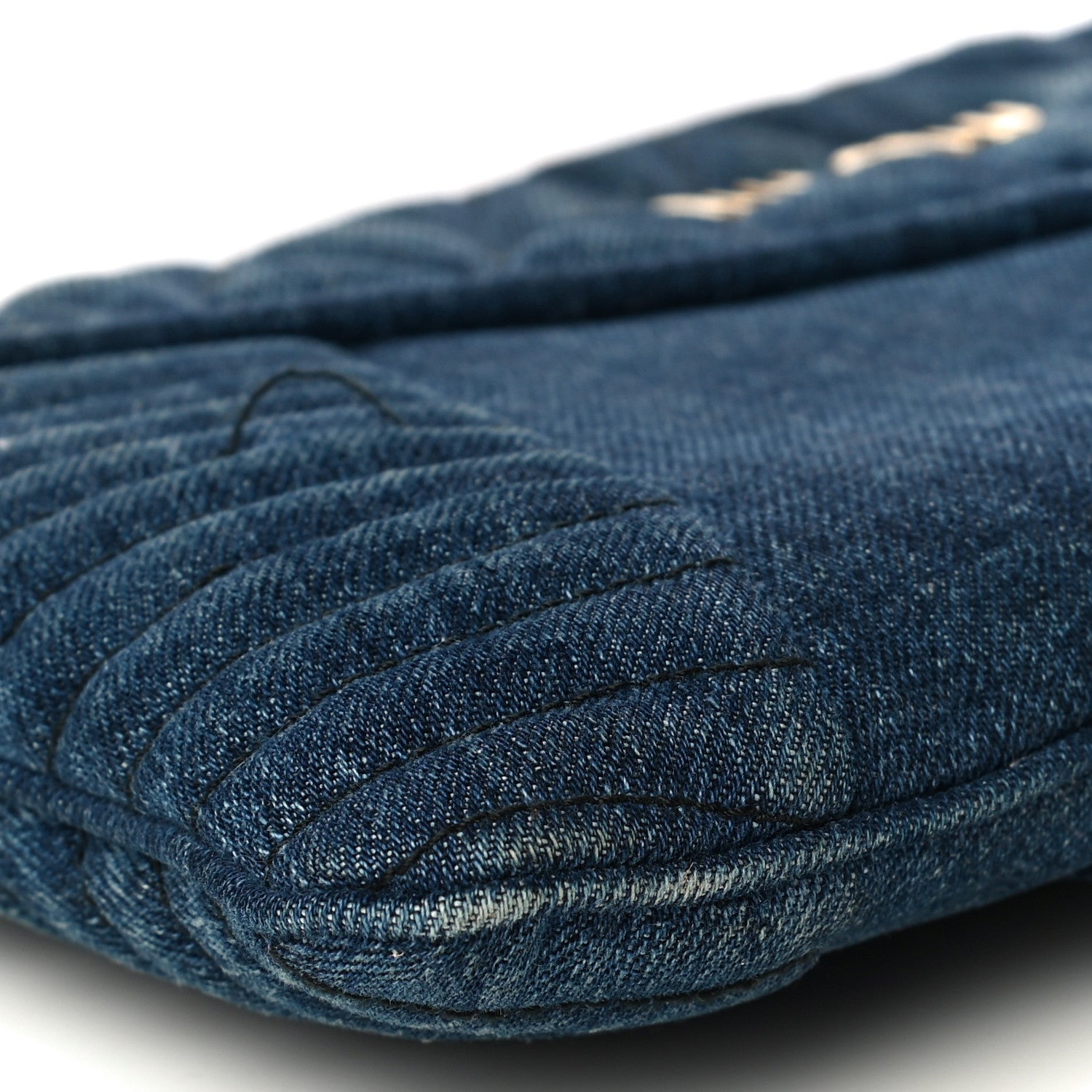 Miu Miu Denim Matelasse Clutch Blue 9 of 14