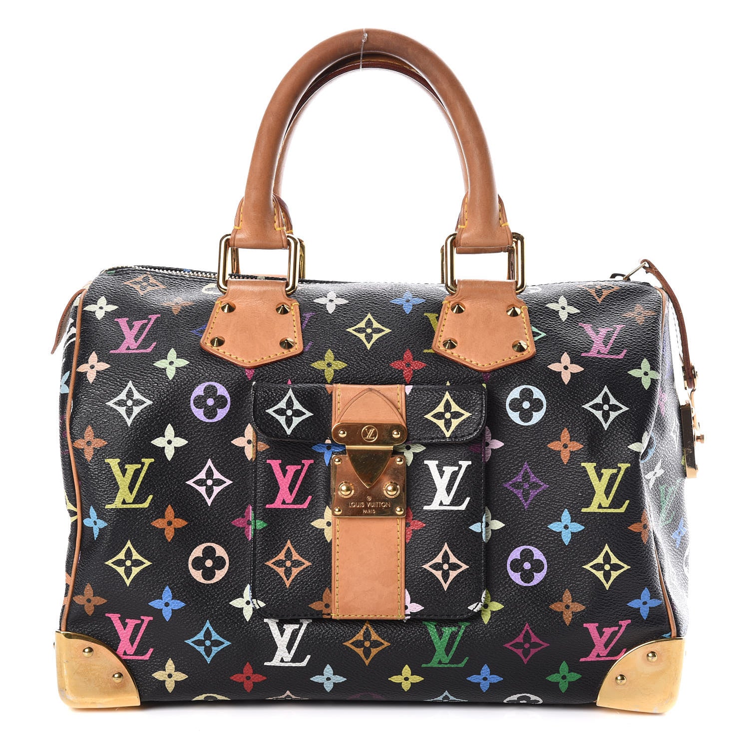 Louis Vuitton Monogram Multicolor Speedy 30 Black 1 of 23