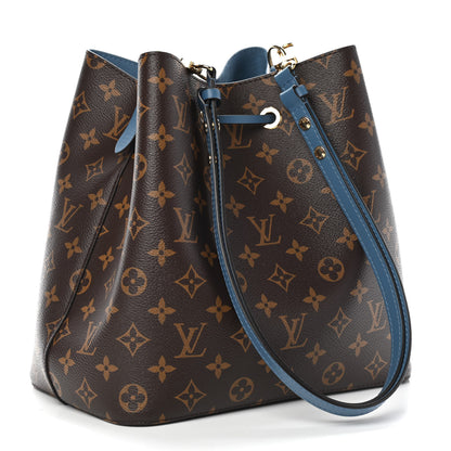 Louis Vuitton Monogram Neonoe MM Blue Jean 3 of 10