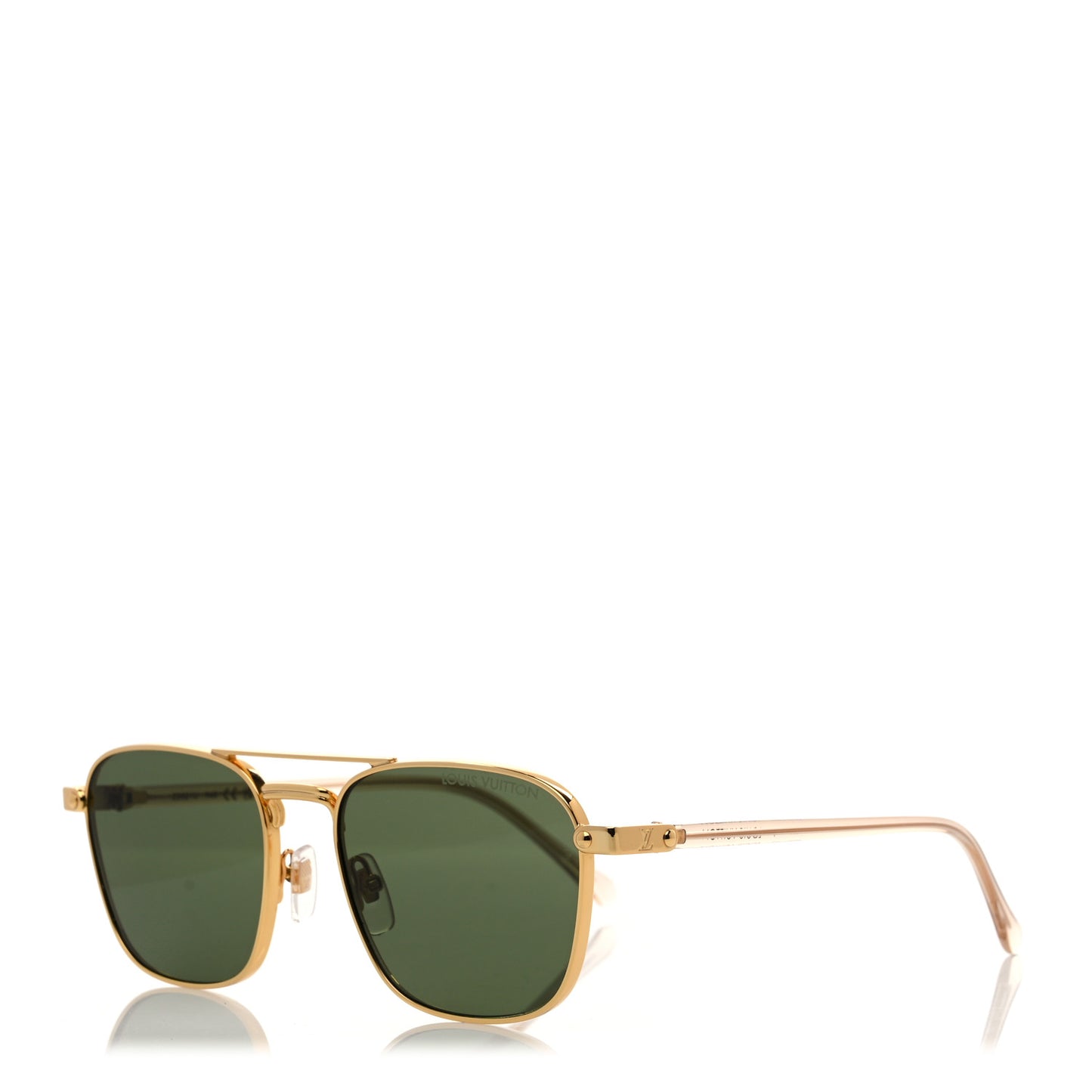 Metal LV Signature Square Sunglasses Z2021U Gold