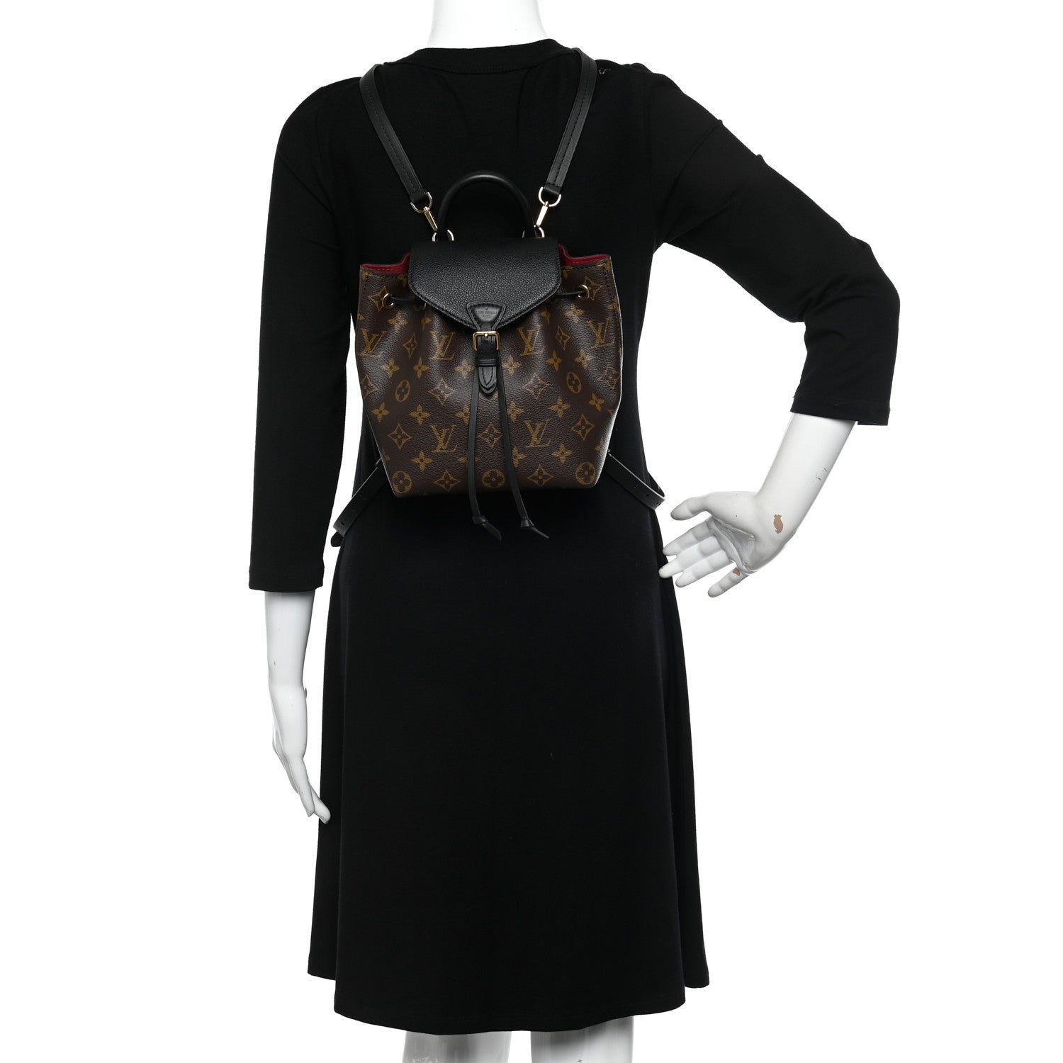 Louis Vuitton Monogram BB Montsouris NM Backpack Black 2 of 11