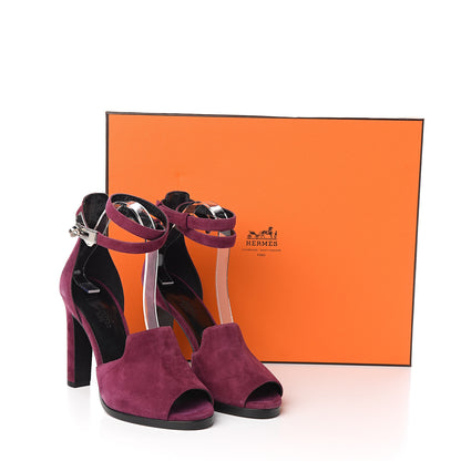 Hermes Chevre Velours Nina Sandals 38 8 of 8