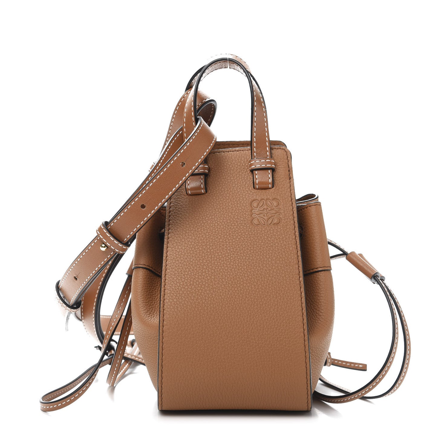 Calfskin Mini Hammock Shoulder Bag Tan