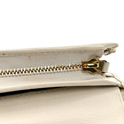 Gucci GG Supreme Monogram Azalea Calfskin Horsebit 1955 Card Case Wallet Beige Ebony Mystic White 8 of 14