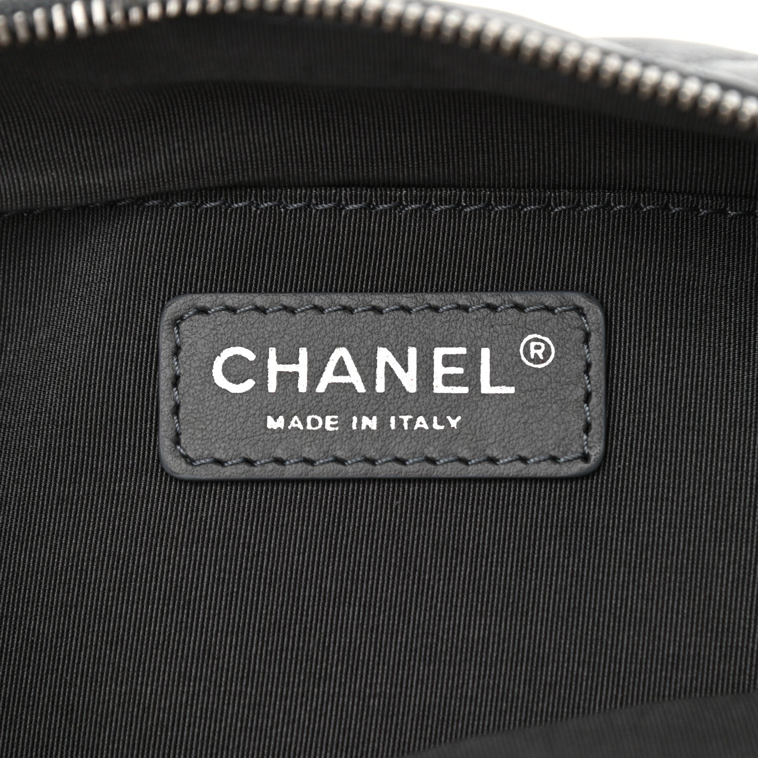 Chanel Calfskin Quilted Waist Bag Dark Grey 7 of 11