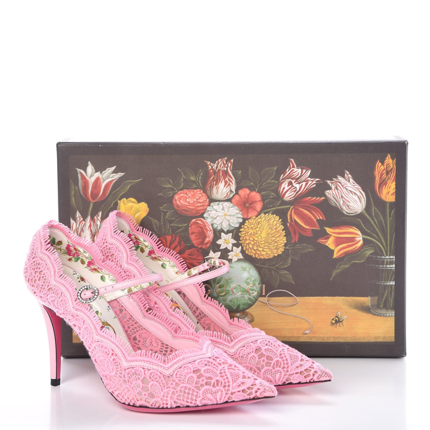 Lace Pizzo Venice Pumps 37 Sugar Pink