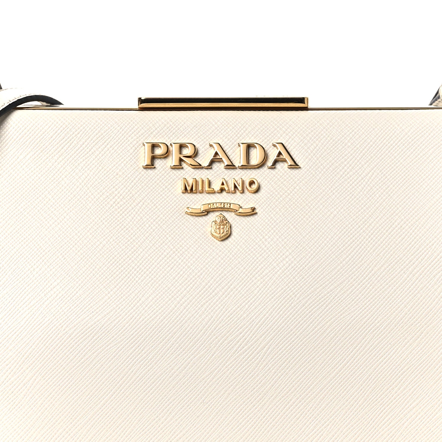 Prada Saffiano City Calf Light Frame Bag White 8 of 14