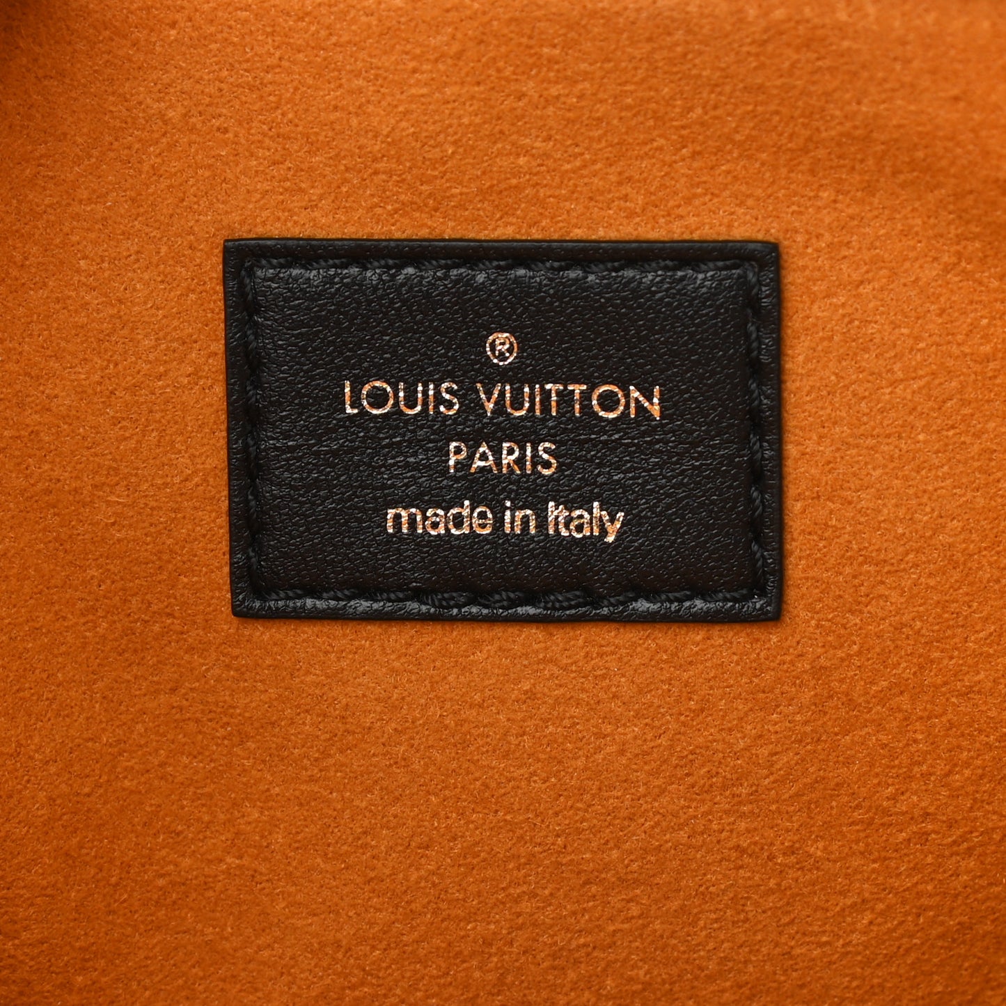 Lambskin Embossed Monogram Coussin MM Black