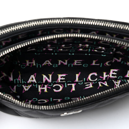 Chanel Lambskin Quilted Small Clutch With Chain Black 4 of 4