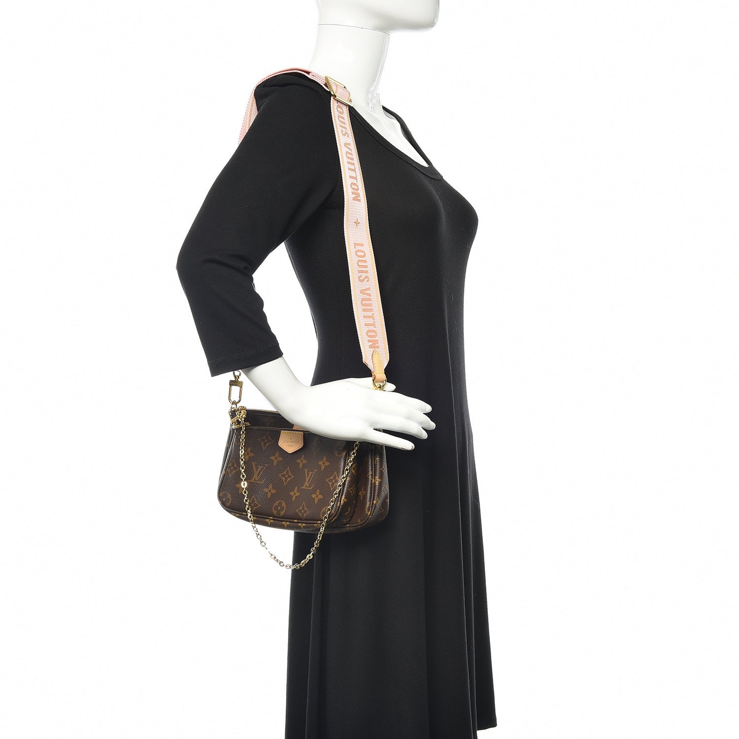 Monogram Multi Pochette Accessories Rose Clair