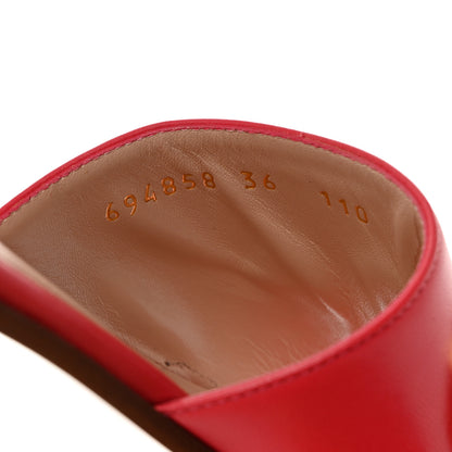 Gucci Malaga Kid Cara Flat Slide Sandals 36 Runway Coral 8 of 10