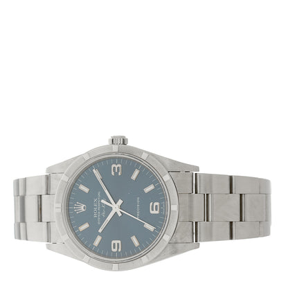 Rolex Stainless Steel 34mm Oyster Perpetual Air-King Precision Watch Blue 14010M 2 of 4