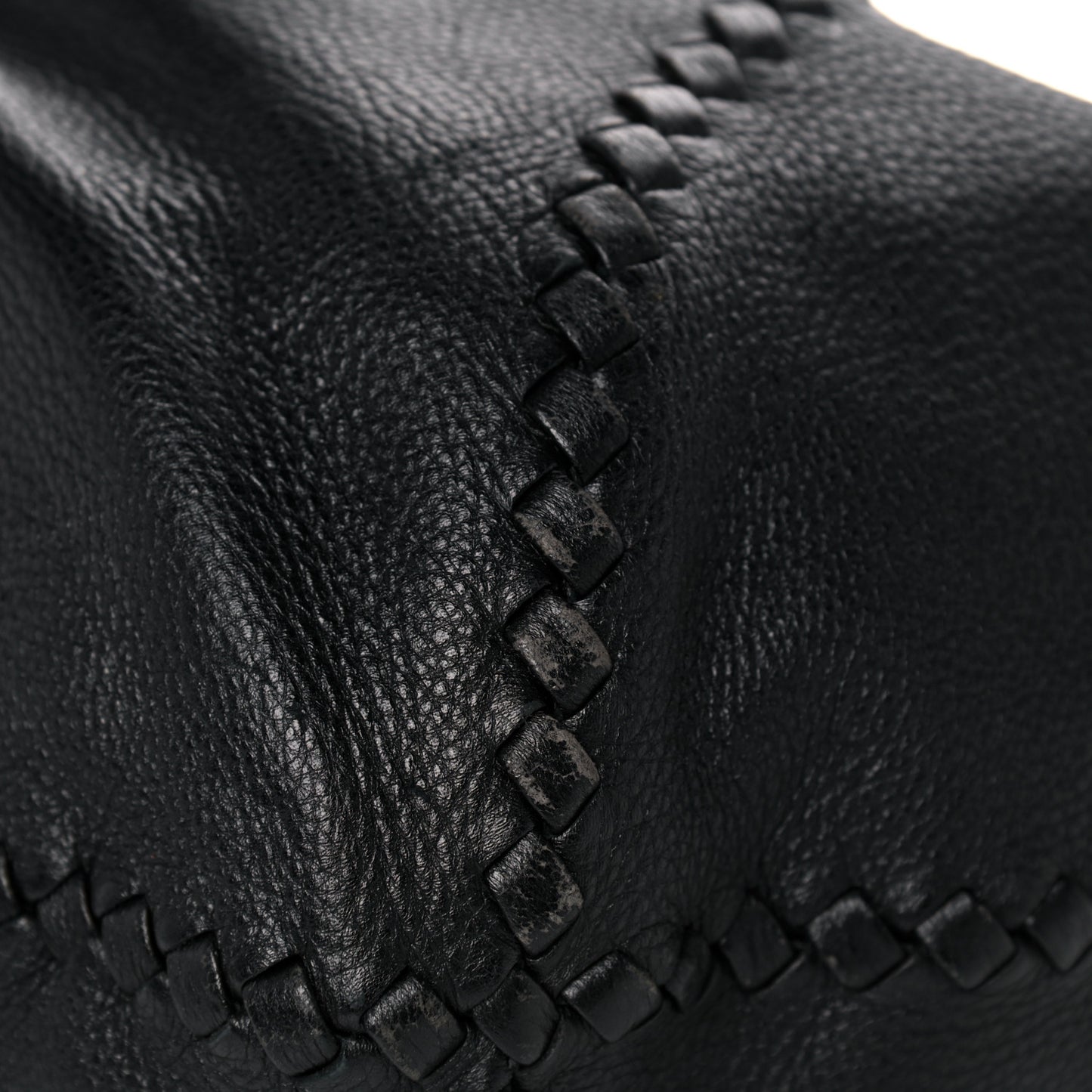 Cervo Deerskin Large Hobo Black