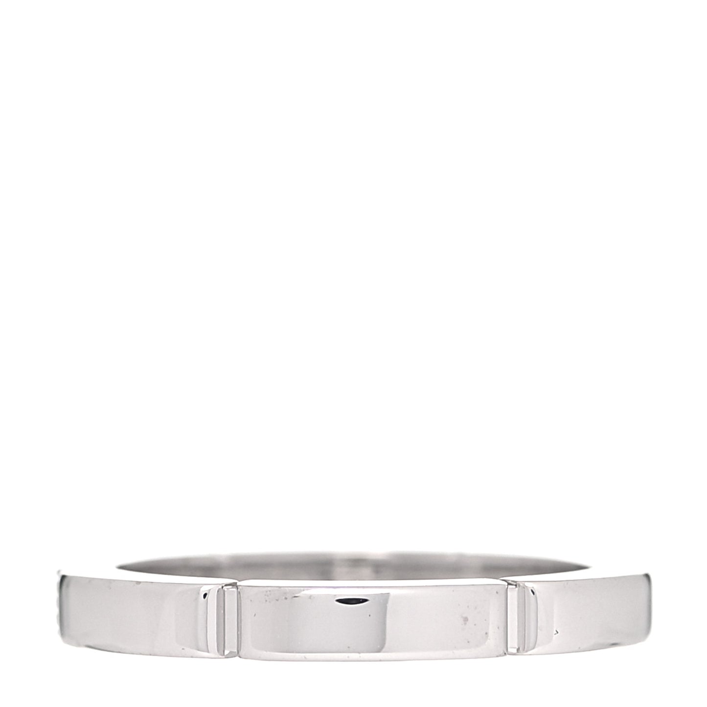 18K White Gold Diamond Maillon Panthere Wedding Band Ring 47 4