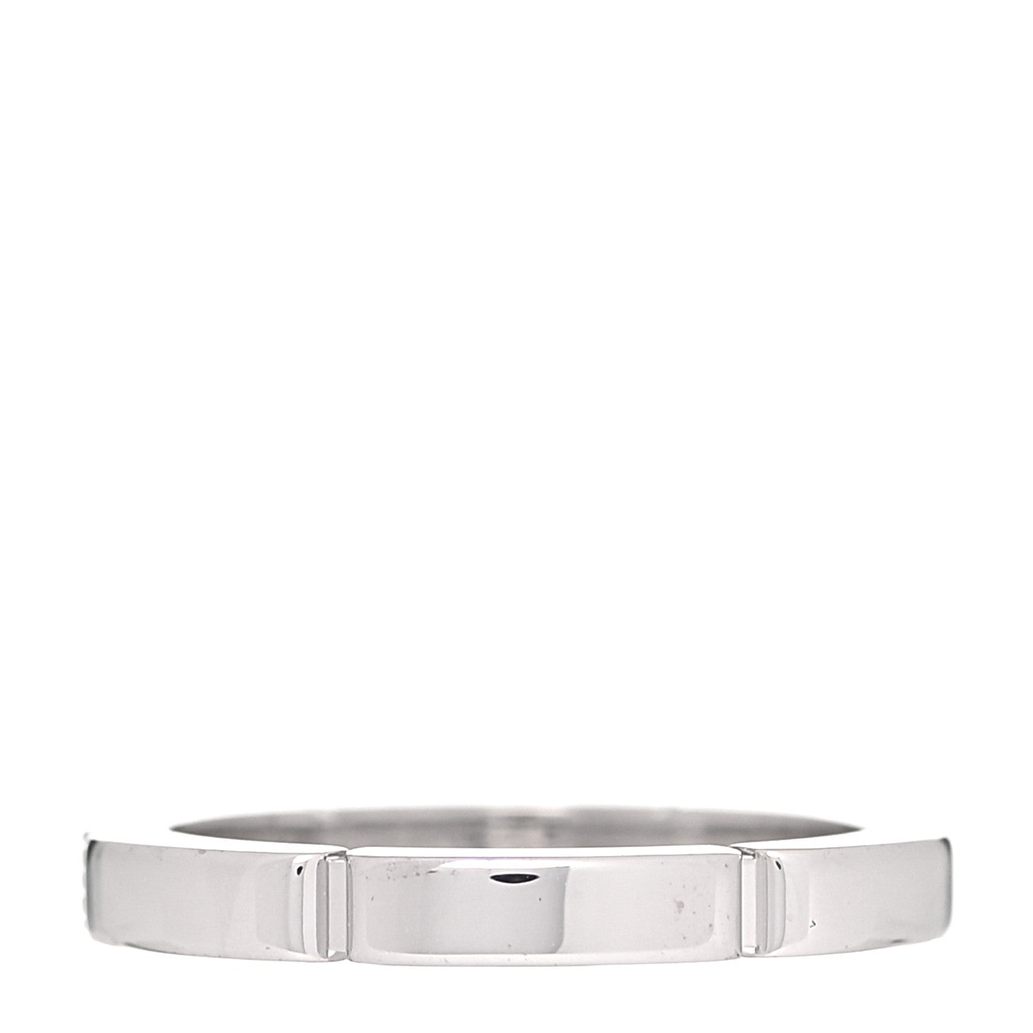 Cartier 18K White Gold Diamond Maillon Panthere Wedding Band Ring 47 4 6 of 10