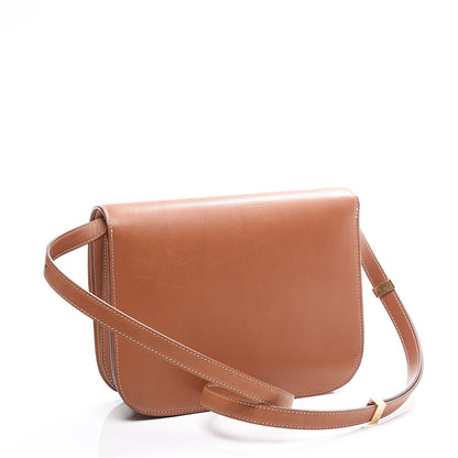 Celine Smooth Calfskin Medium Classic Box Flap Bag Camel 2 of 9