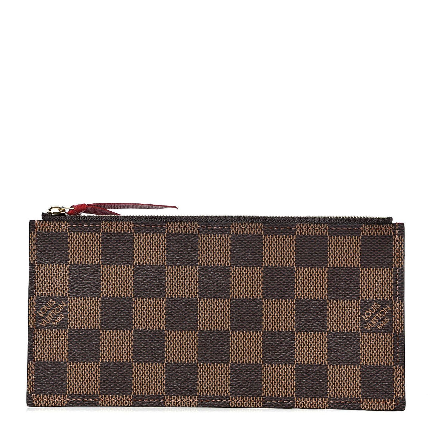 Damier Ebene Felicie Chain Wallet Zippered Insert