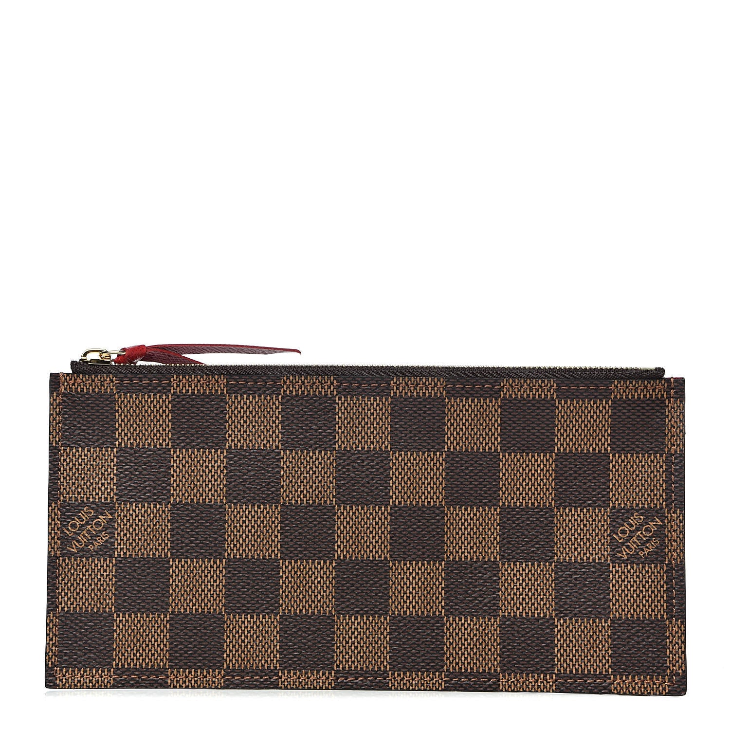 Louis Vuitton Damier Ebene Felicie Chain Wallet Zippered Insert 1 of 6