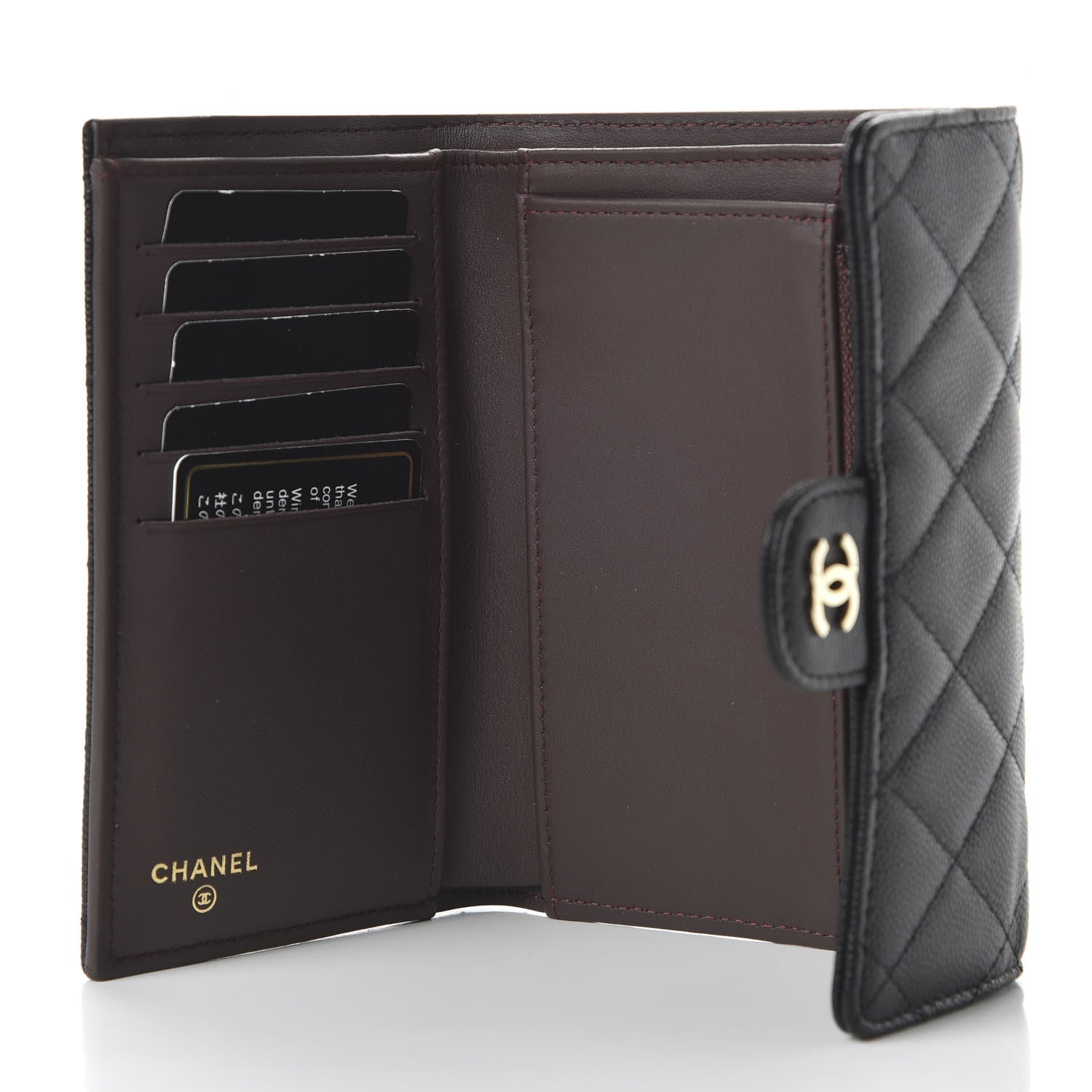 Chanel Caviar Quilted Small Flap Wallet Black 5 of 10