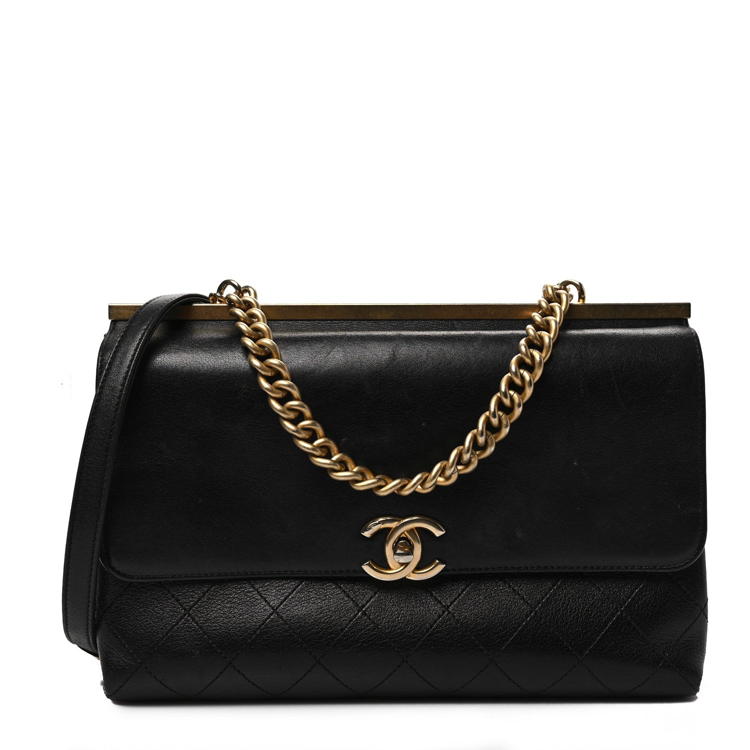 Chanel Lambskin Stitched Coco Luxe Medium Flap Black 1 of 14
