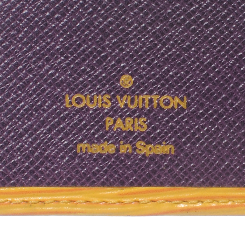 Louis Vuitton Epi Checkbook Cover Yellow 7 of 8