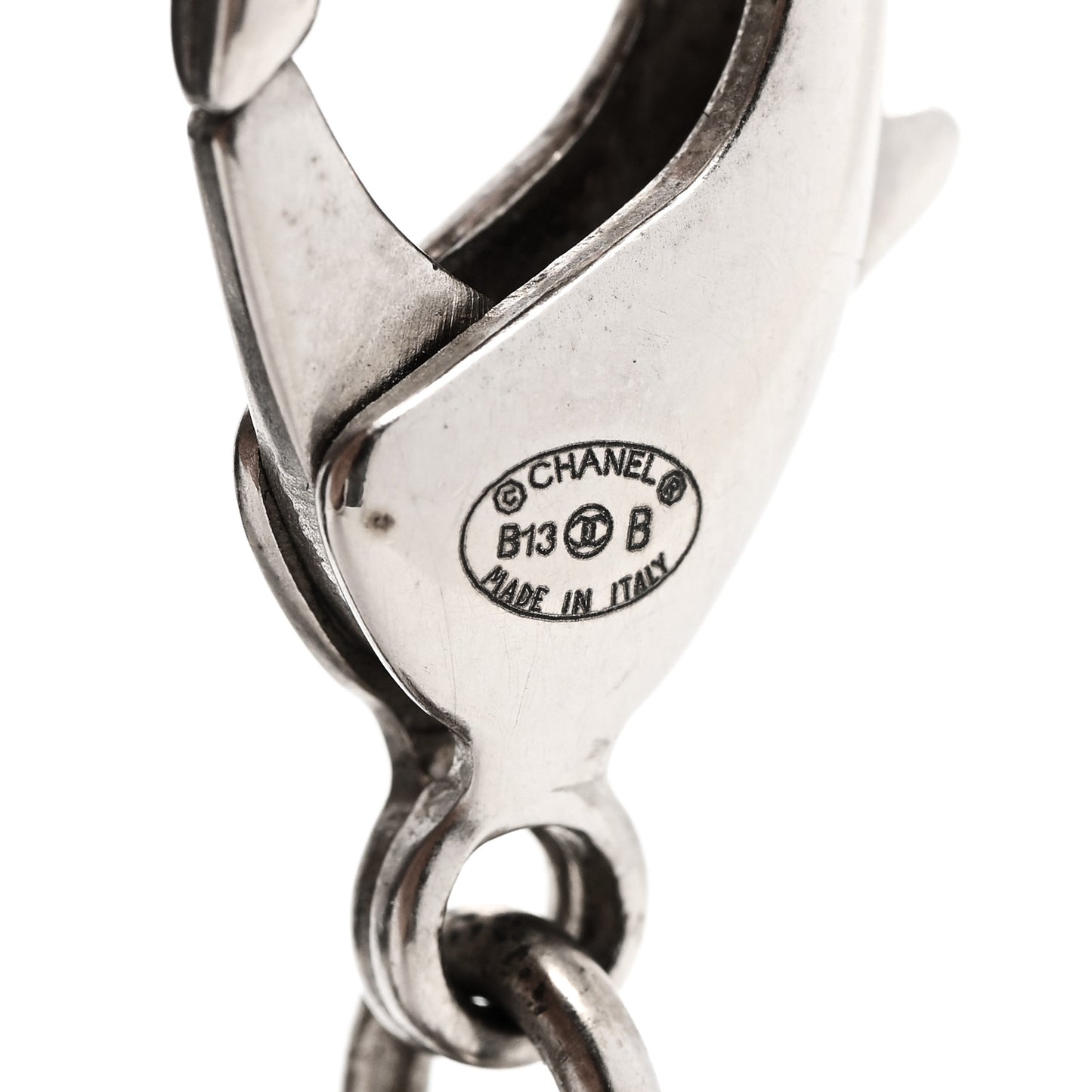 Velvet CC Chain Bracelet Grey Silver