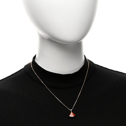 Bulgari 18K Rose Gold Diamond Carnelian Divas' Dream Pendant Necklace 2 of 5