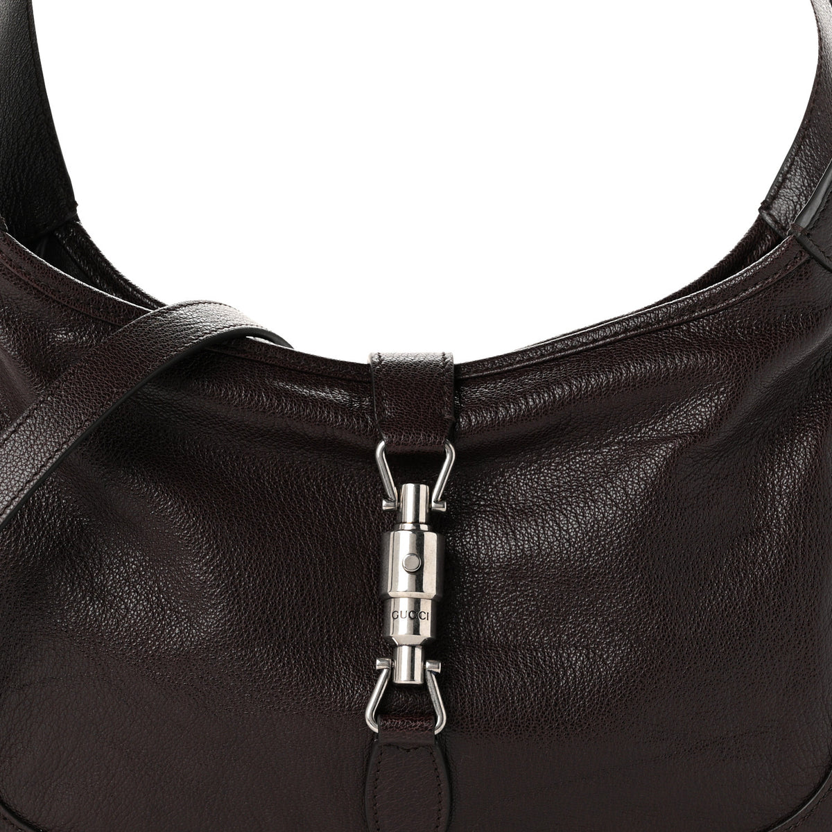 Goatskin Medium Jackie 1961 Hobo Dark Brown