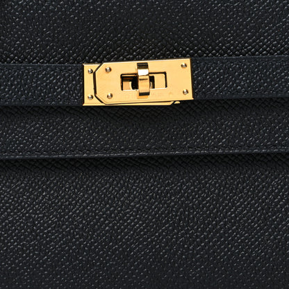Hermes Epsom Kelly Wallet To Go Black 6 of 11