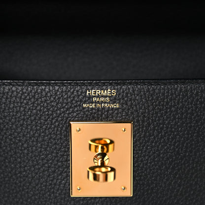 Hermes Togo Kelly Retourne 28 Black 6 of 10